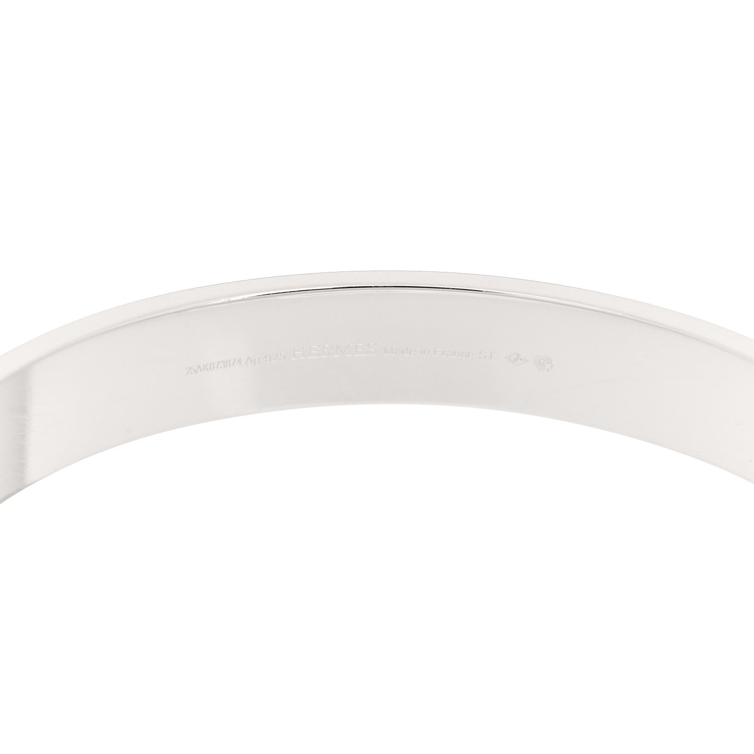 Hermes Sterling Silver PM Collier De Chien Bracelet ST 3 of 4