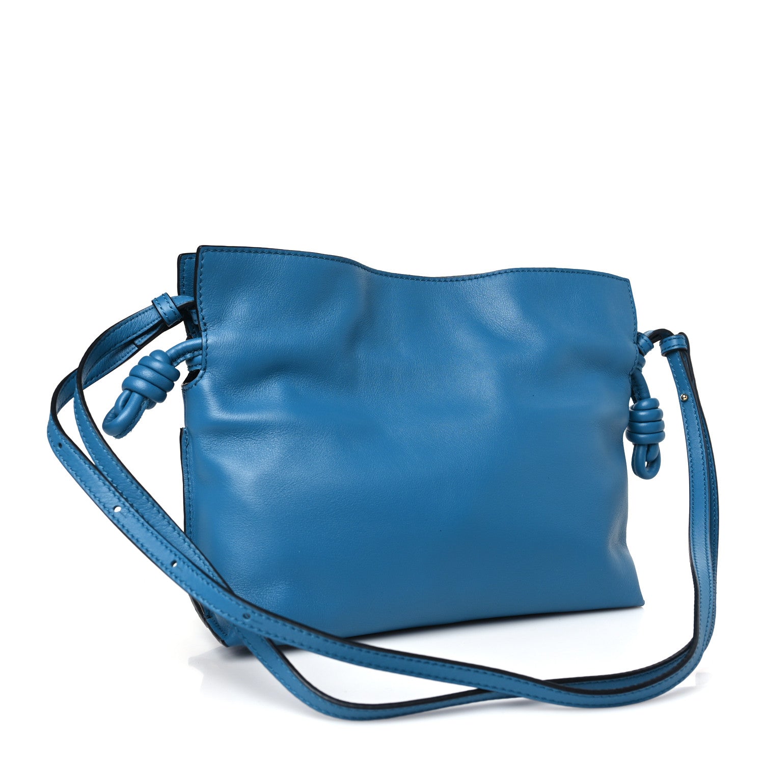 Loewe Calfskin Mini Flamenco Knot Bag Blue 3 of 8