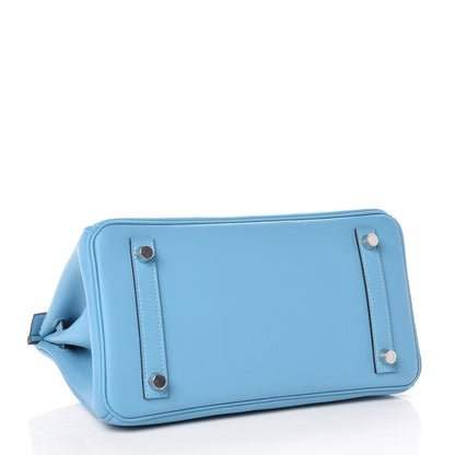 Hermes Swift Birkin 25 Bleu Du Nord 5 of 37