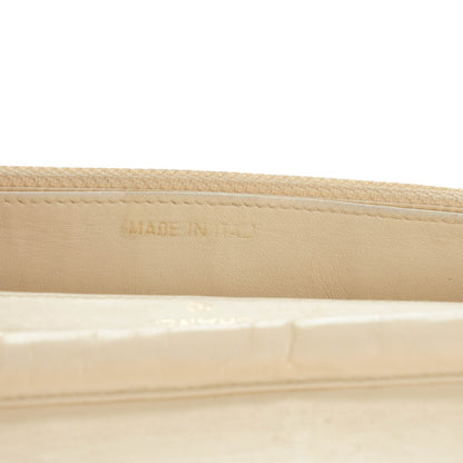 Chanel Caviar Timeless CC Wallet On Chain WOC Beige Clair 7 of 10