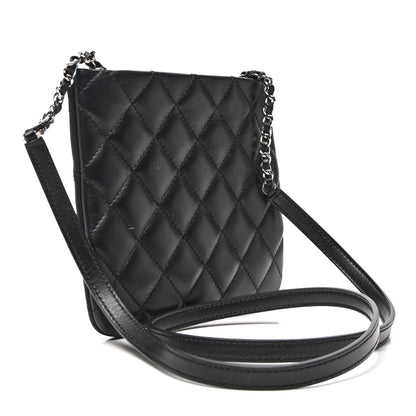 Chanel Lambskin Quilted Crossbody Bag Black 3 of 12