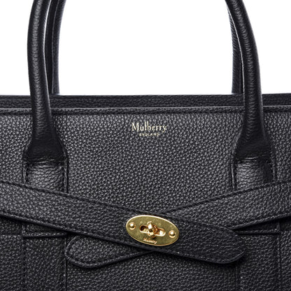Mulberry Classic Grain Small Bayswater Zip Tote Black 8 of 8
