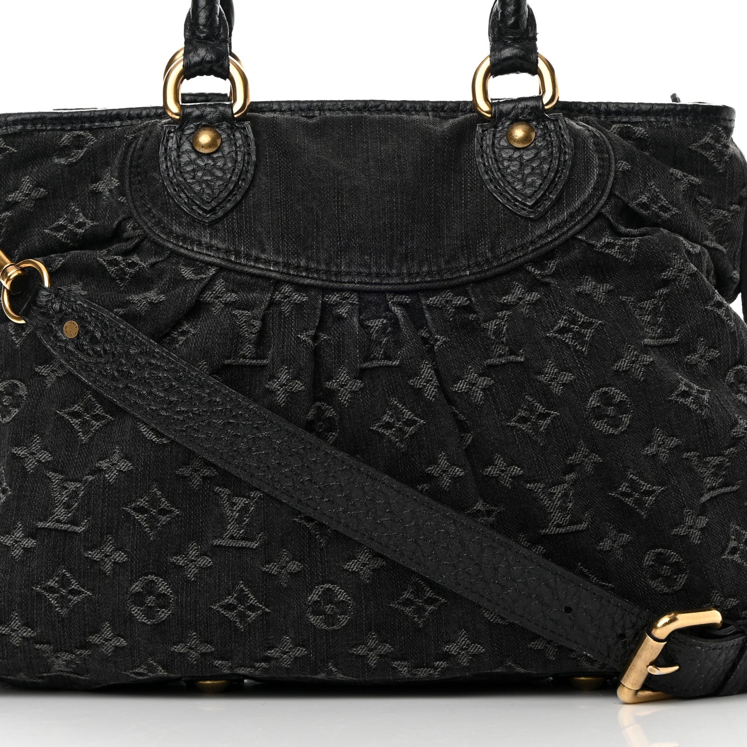 Louis Vuitton Denim Neo Cabby MM Black 8 of 15