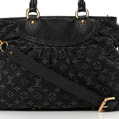 Louis Vuitton Denim Neo Cabby MM Black 8 of 15