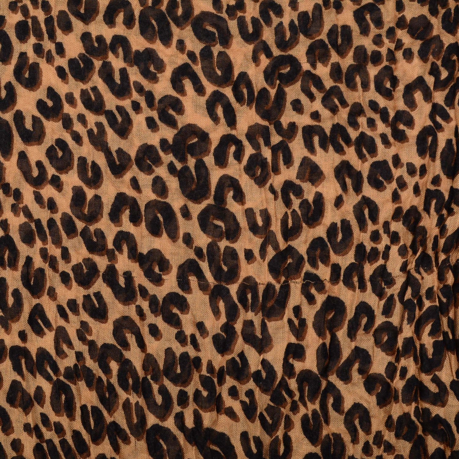 Louis Vuitton Cashmere Silk Leopard Stole Brown 4 of 7