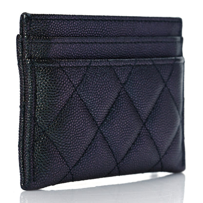 Chanel Iridescent Caviar Quilted Card Holder Black 3 of 10