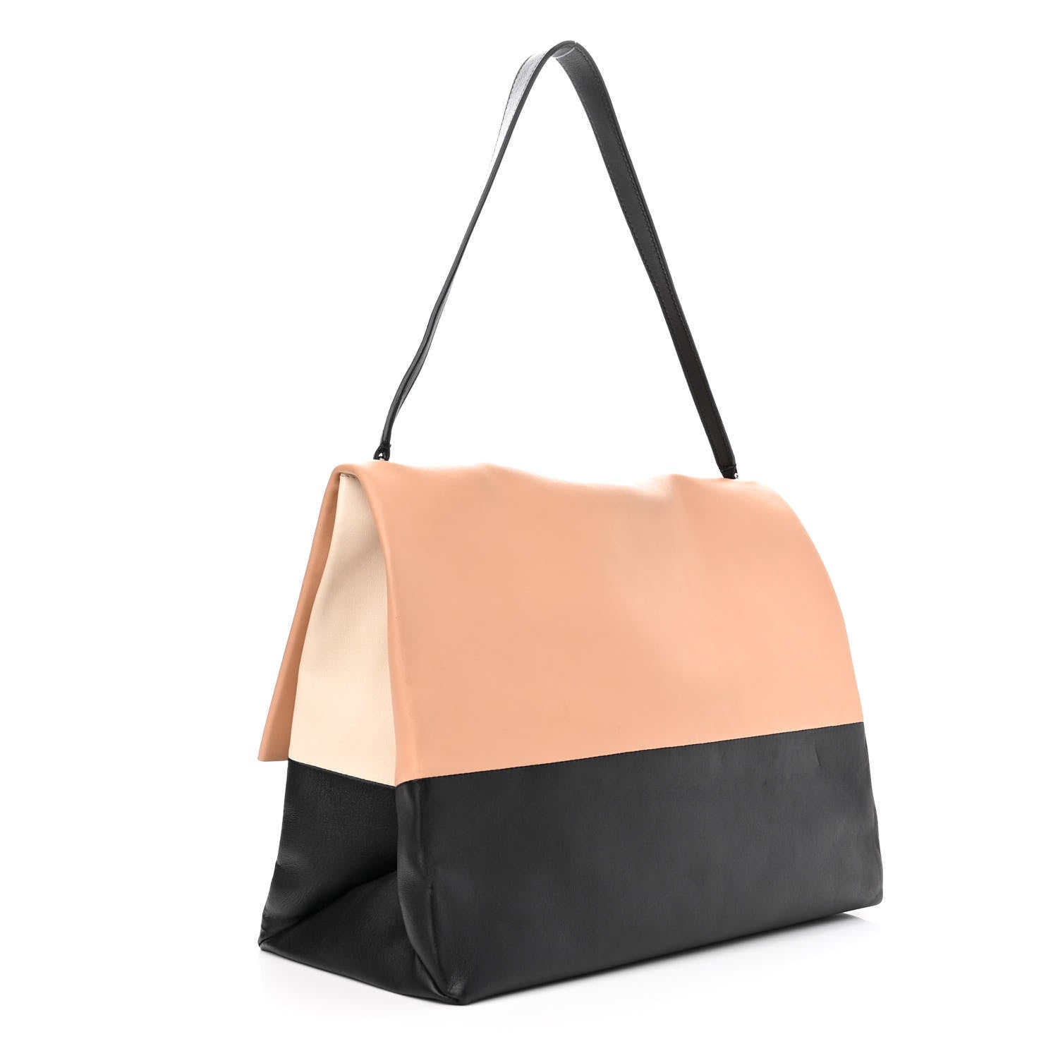 Celine Smooth Calfskin Tri-Color All Soft Shoulder Bag Tan 2 of 9