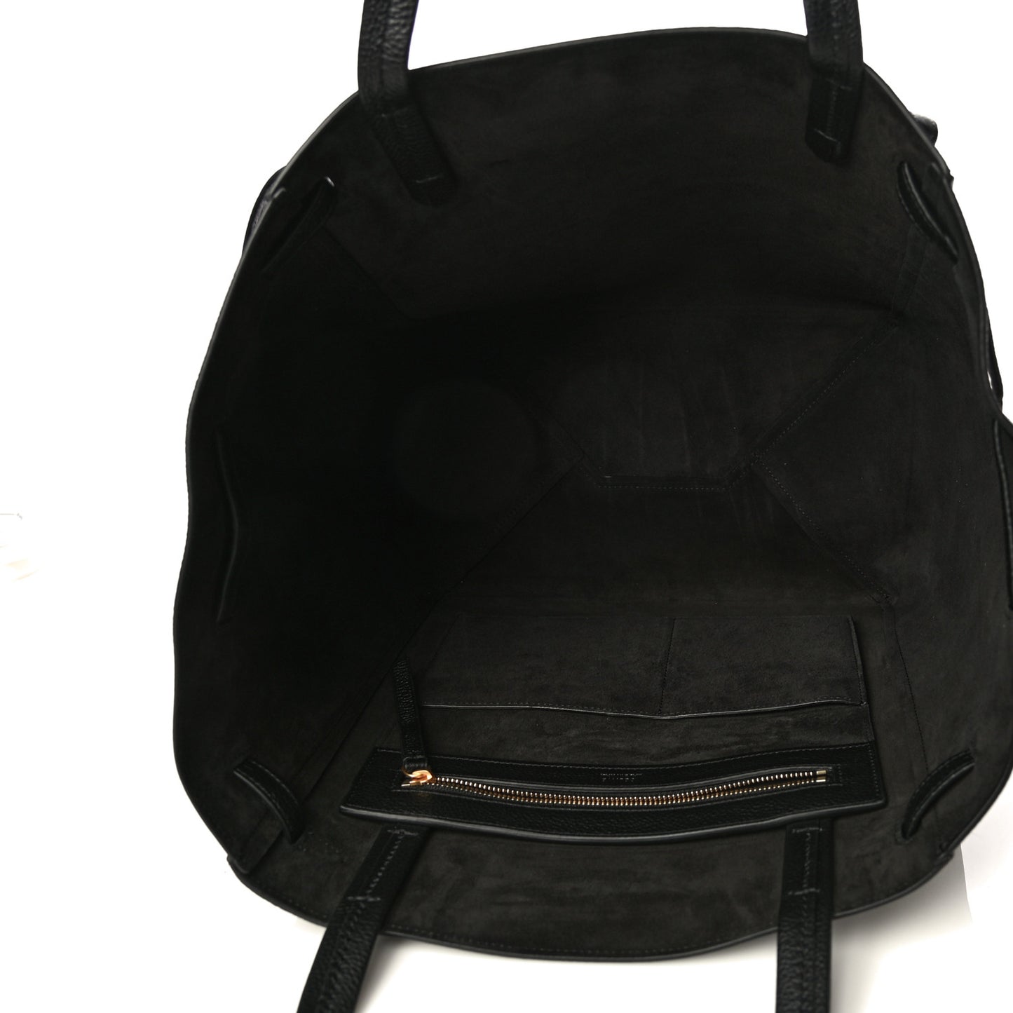 Soft Grained Calfskin Small Belt Cabas Phantom Black