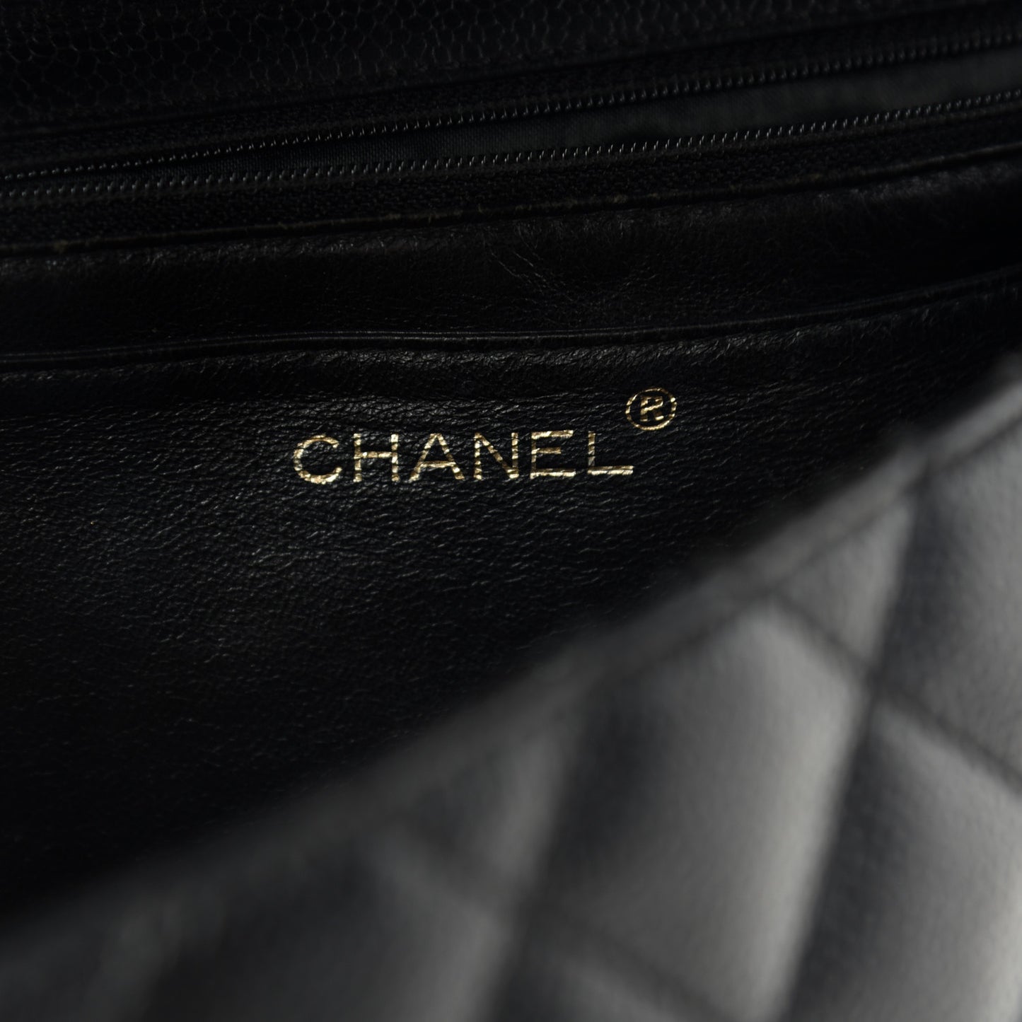 Caviar Quilted Jumbo Kelly Flap Black