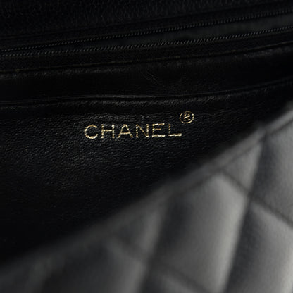 Chanel Caviar Quilted Jumbo Kelly Flap Black 6 of 9