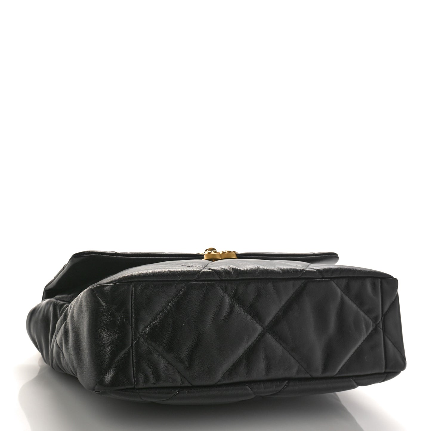 Lambskin Quilted Large Chanel 19 Flap Black