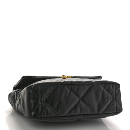 Chanel Lambskin Quilted Large Chanel 19 Flap Black 4 of 9