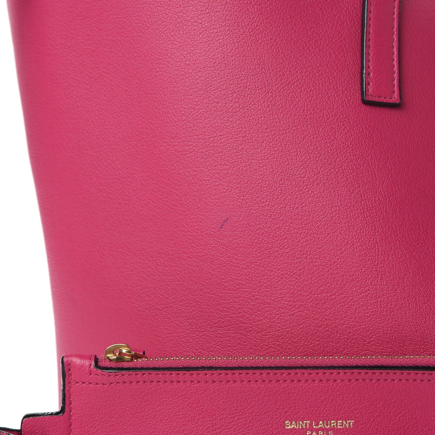 Calfskin Large Shopping Tote Fuchsia