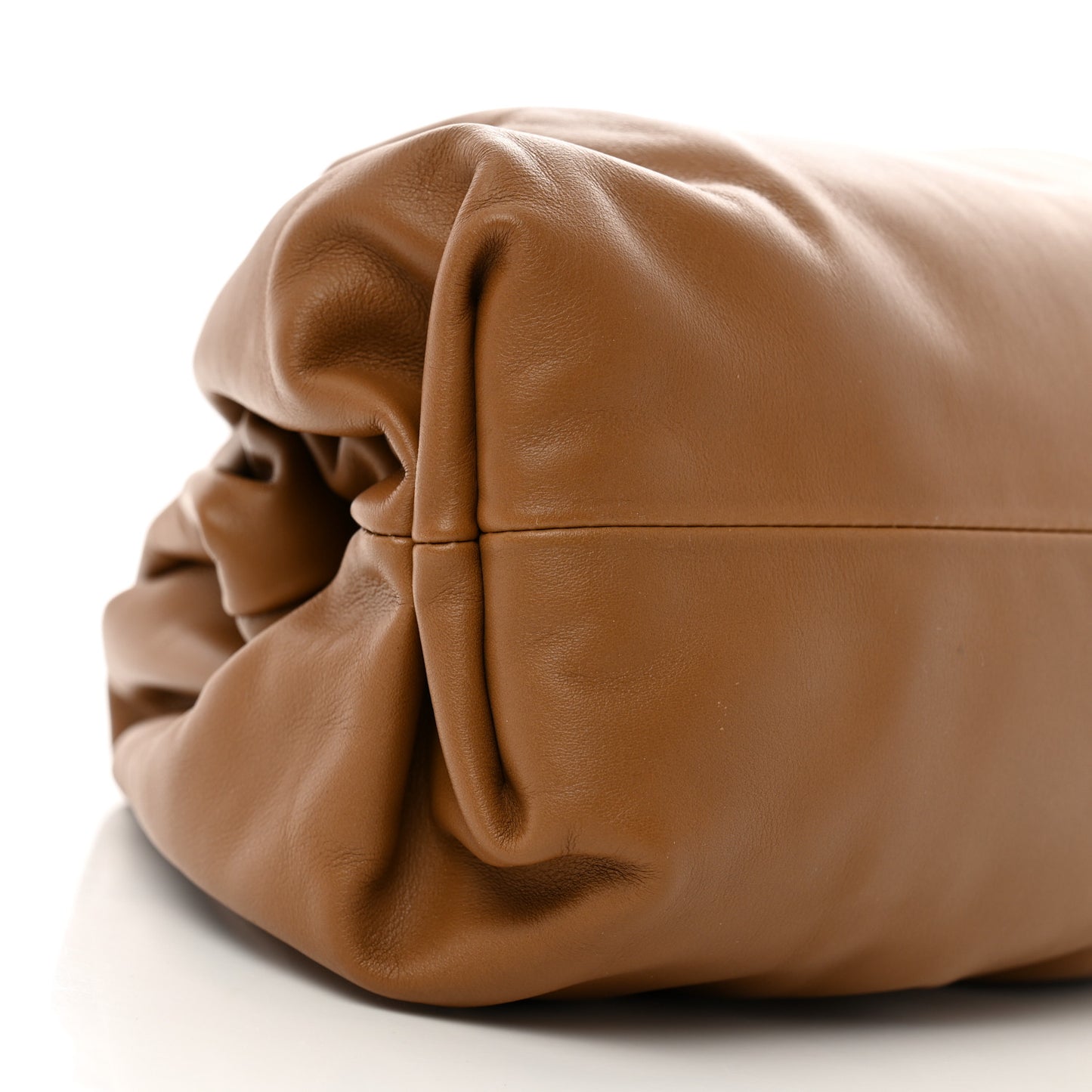 Smooth Butter Calf The Pouch Oversized Clutch Teak