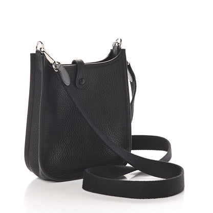 Hermes Taurillon Clemence Evelyne TPM Black 2 of 8