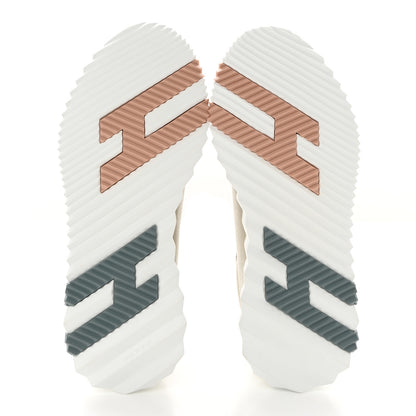 Hermes Sport Goatskin Suede Goatskin Womens Bouncing Sneakers 36 Beige Esquisse 5 of 9