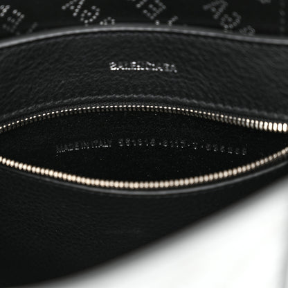 Balenciaga Metallic Calfskin Logo Perforated XXS Everyday Tote New Silver 7 of 14