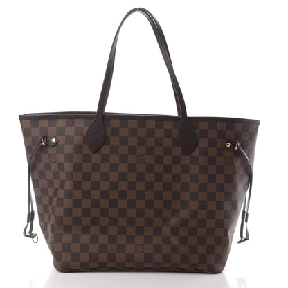 Louis Vuitton Damier Ebene Neo Neverfull MM Rose Ballerine 3 of 9