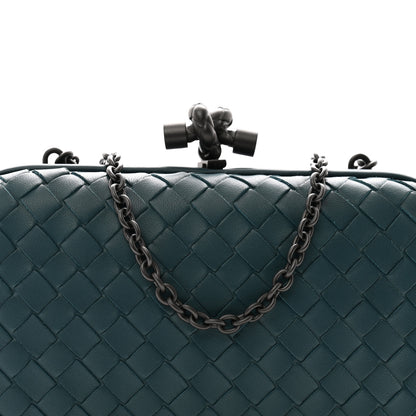 Bottega Veneta Nappa Intrecciato Chain Knot Clutch Mallard 7 of 9