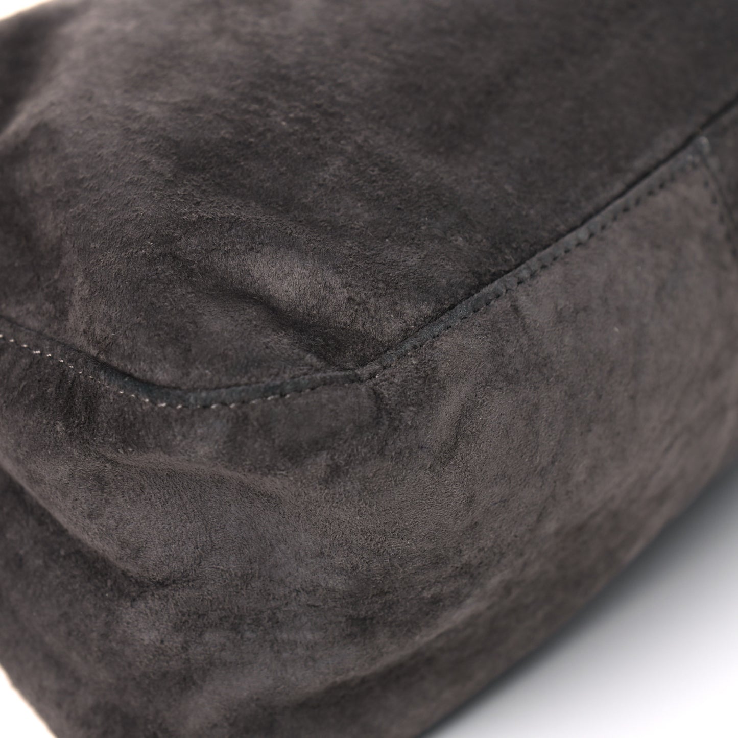 Suede Mini Mama Baguette Grey