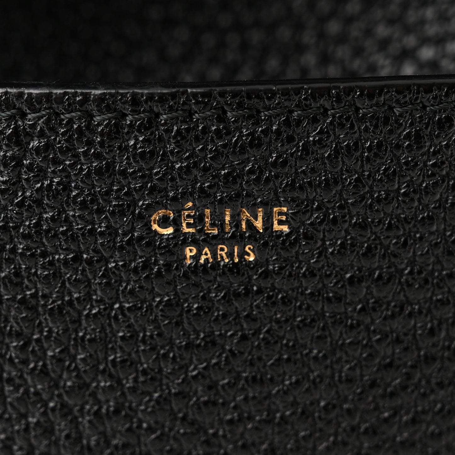 Soft Grained Calfskin Sangle Bucket Bag Black