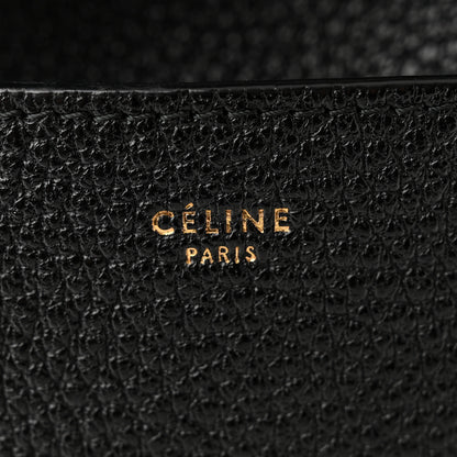 Celine Soft Grained Calfskin Sangle Bucket Bag Black 7 of 10