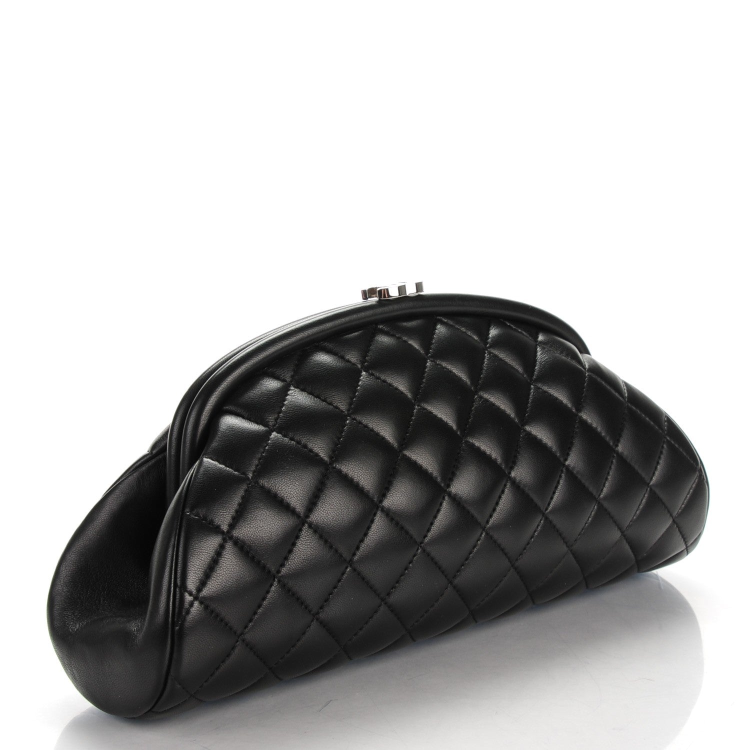 Chanel Lambskin Quilted Timeless Clutch Black 3 of 7