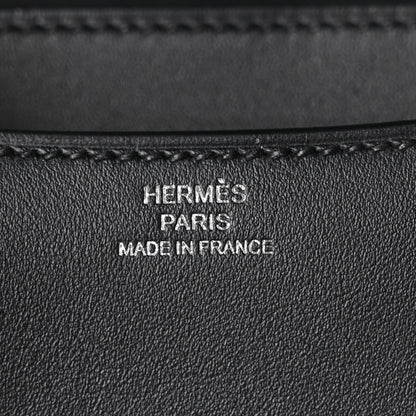 Hermes Swift Dancing Flowers Embroidered Constance 18 Black 7 of 13