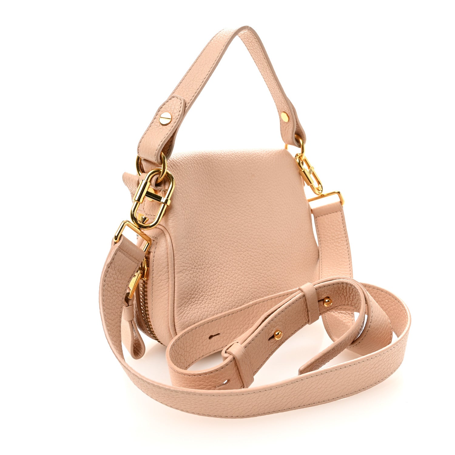 Tom Ford Pebbled Calfskin Jennifer Mini Crossbody Bag Blush Nude 3 of 13