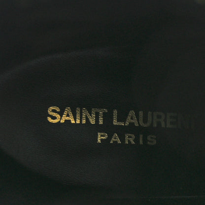 Saint Laurent Goatskin Crystal Buckle Claude 90 Ankle Booties 37.5 Black 8 of 9