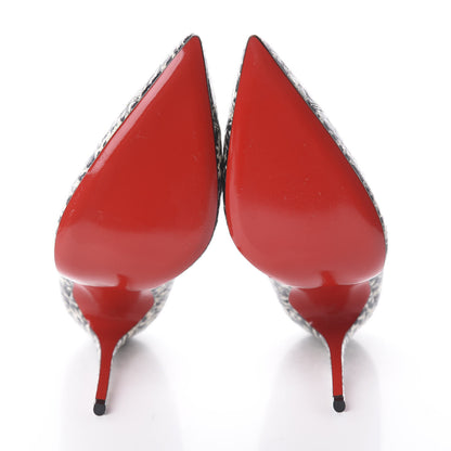 Christian Louboutin Watersnake So Kate 120 Pumps 37 Black White 5 of 7