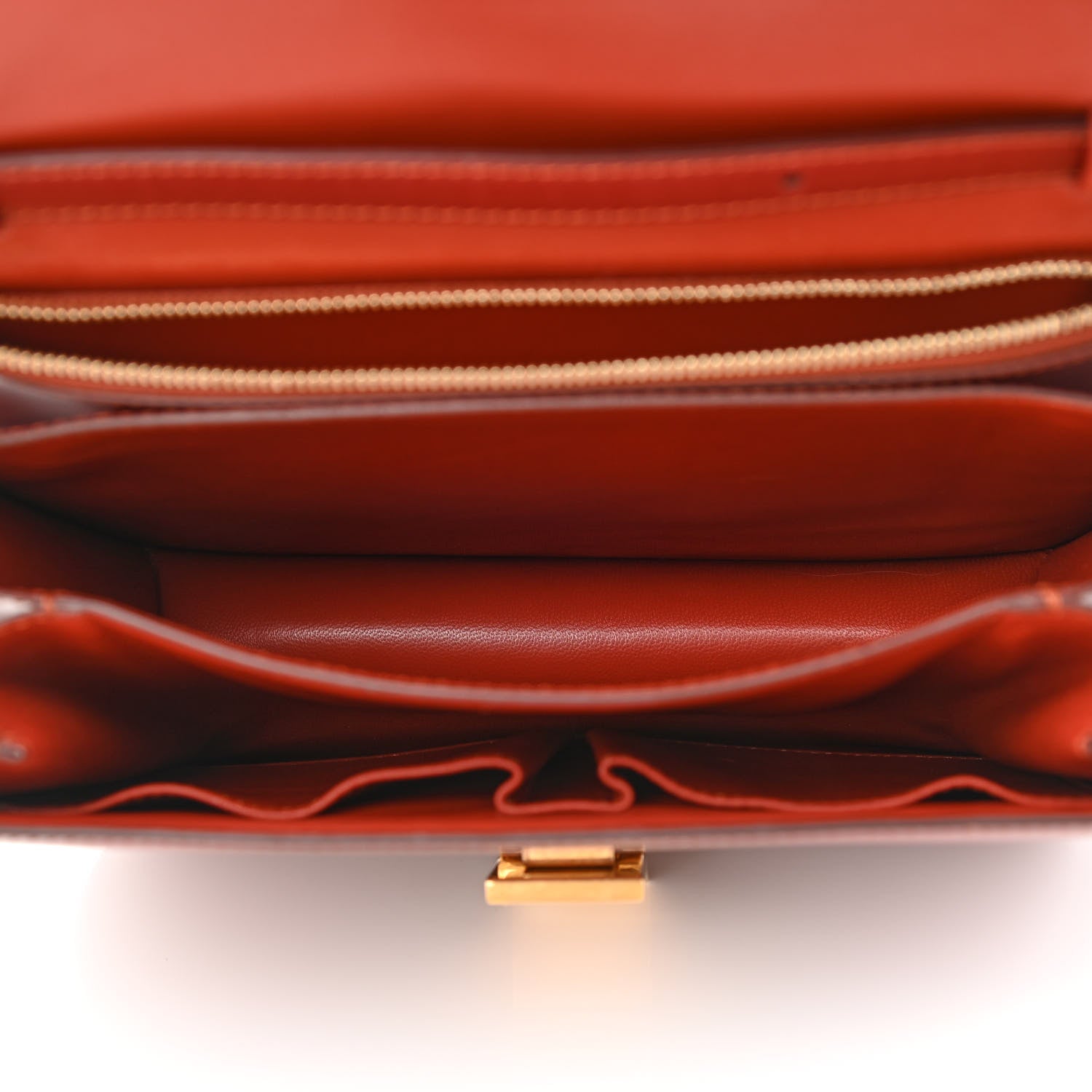 Celine Box Calfskin Medium Classic Box Flap Bag Dark Brick 5 of 11
