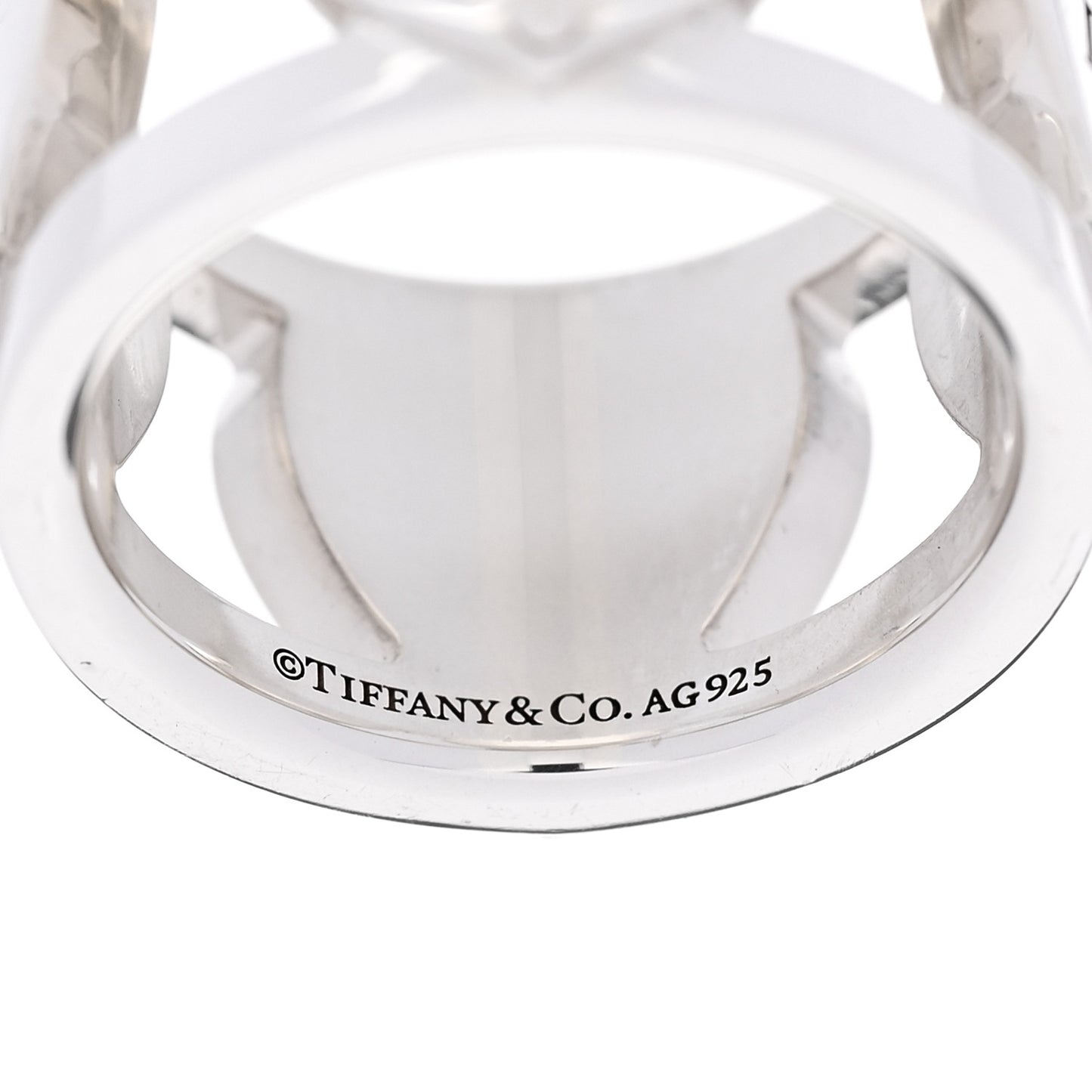 Sterling Silver Return to Tiffany Heart Wide Band Ring 47 4