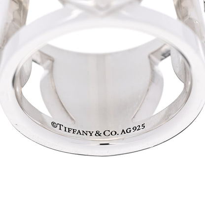Tiffany Sterling Silver Return to Tiffany Heart Wide Band Ring 47 4 4 of 5
