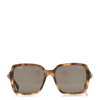 Chanel Acetate Polarized Square Sunglasses 5408 Brown 2 of 8