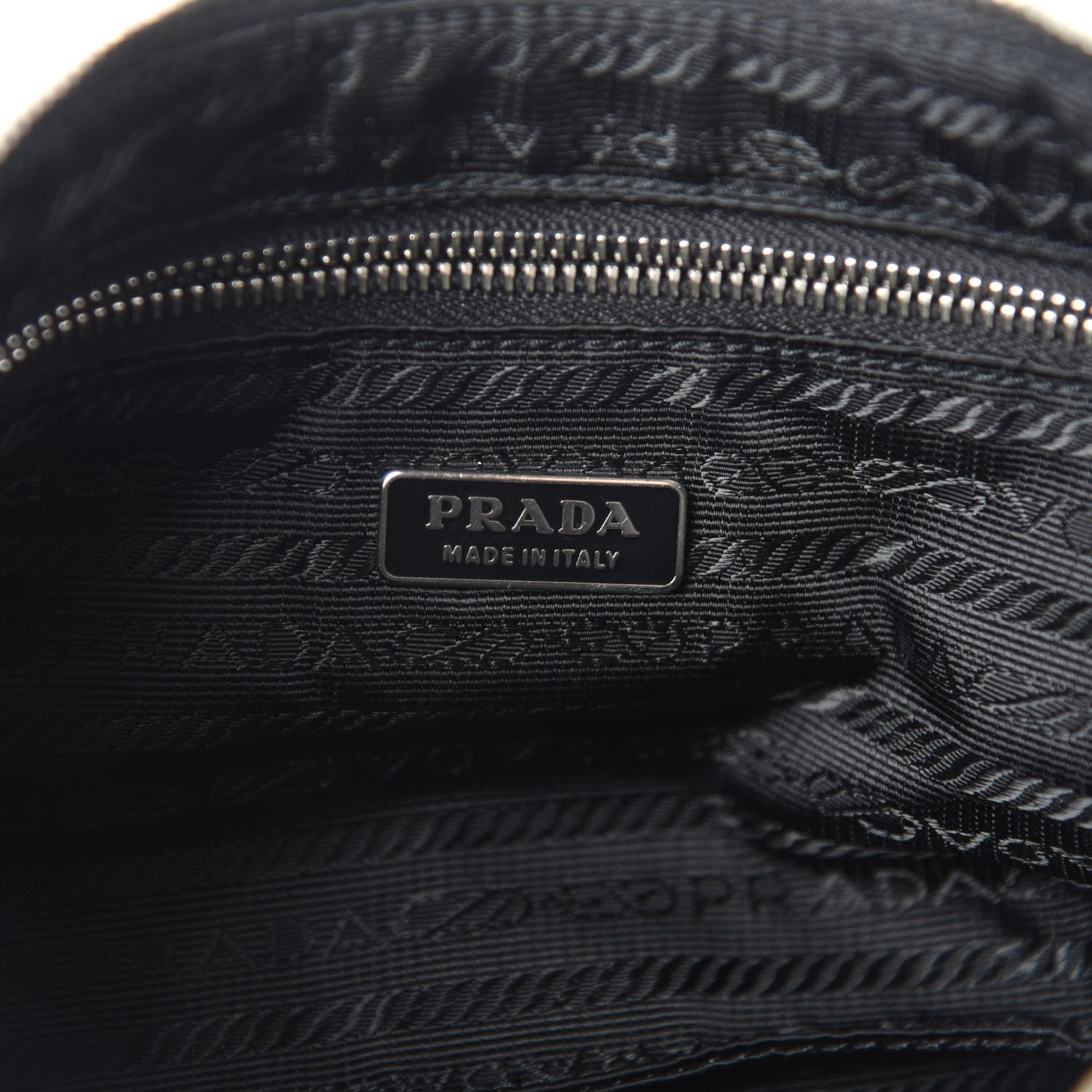 Prada Tessuto Nylon Pochette Bag Black 8 of 9