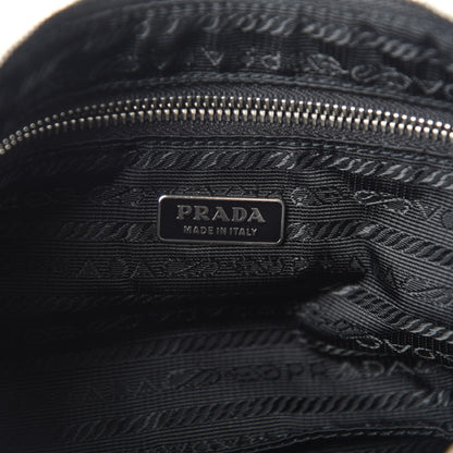 Prada Tessuto Nylon Pochette Bag Black 8 of 9