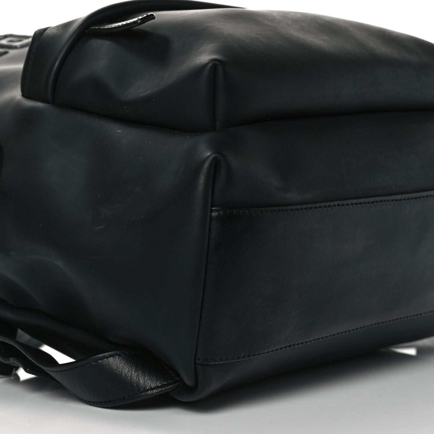 Calfskin Logo Small Backpack Black