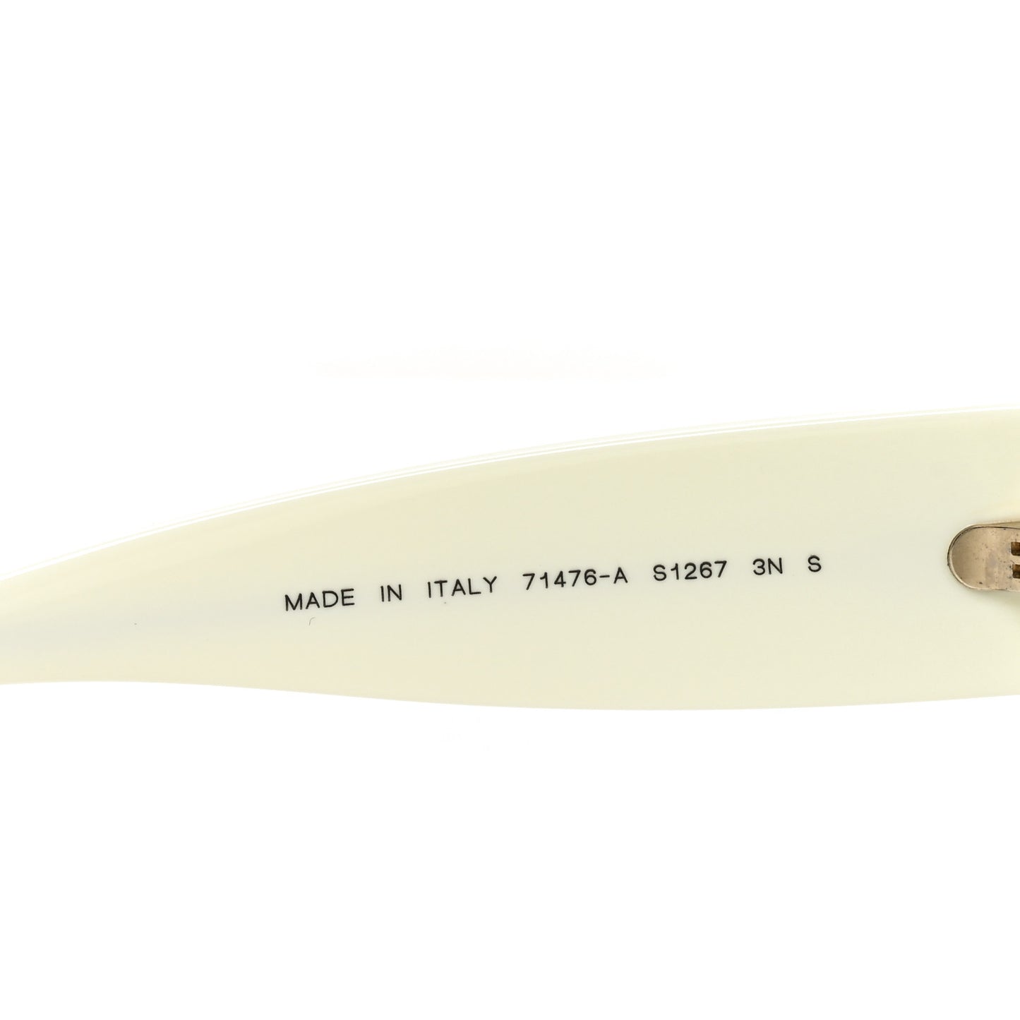 Acetate Shield Sunglasses 71476-A White