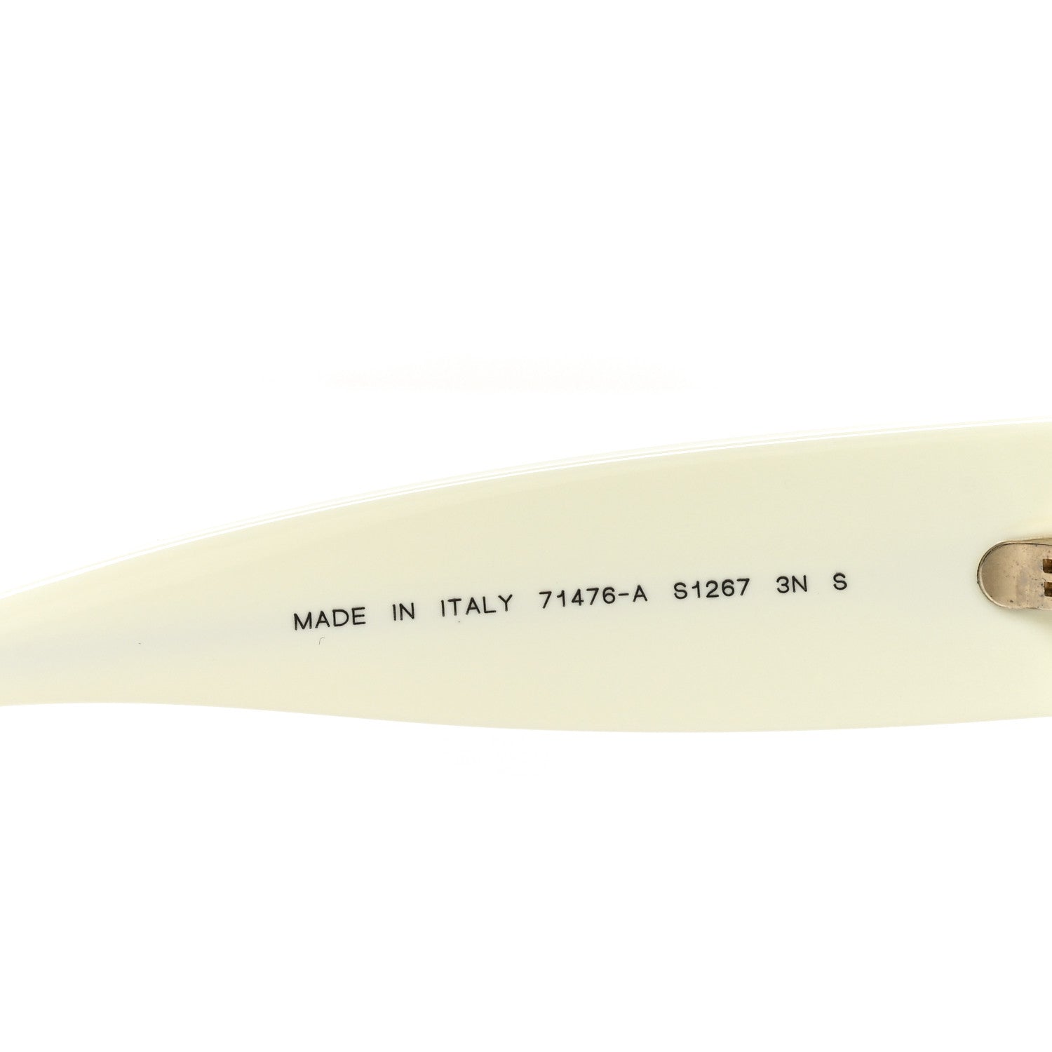Chanel Acetate Shield Sunglasses 71476-A White 6 of 7