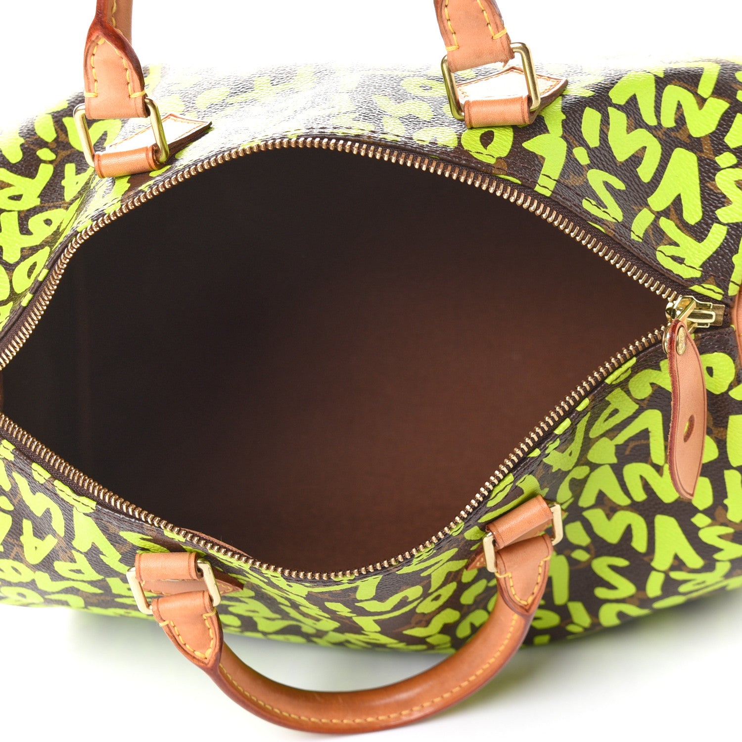 Louis Vuitton Monogram Graffiti Speedy 30 Green 5 of 10