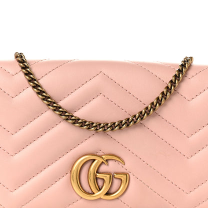 Gucci Calfskin Matelasse GG Marmont Mini Bag Perfect Pink 7 of 10