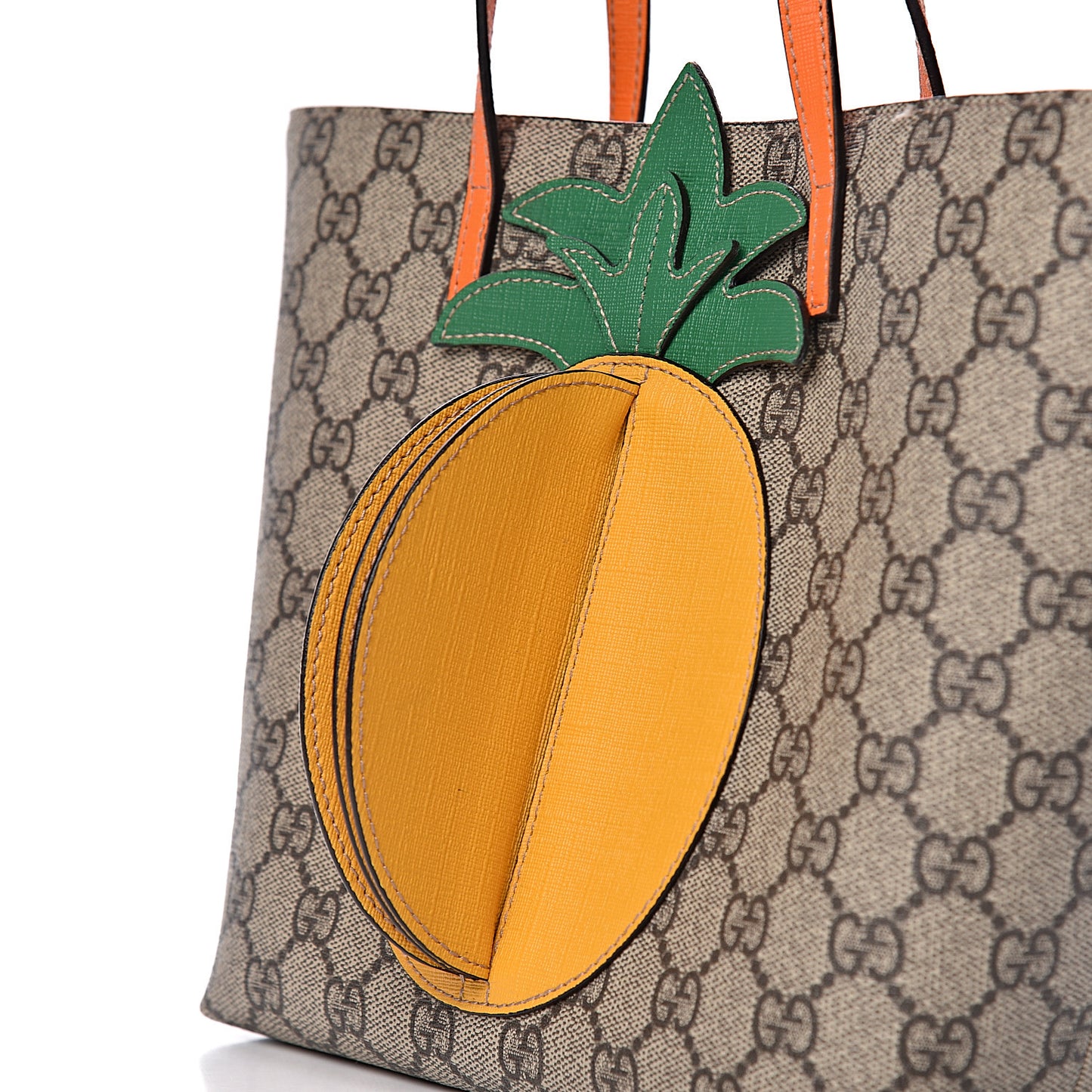 GG Supreme Monogram Kids Pineapple Tote
