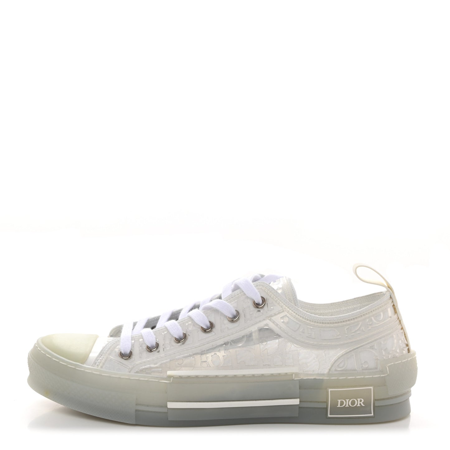 PVC Oblique Embossed Mens B23 Low Top Sneakers 42 White