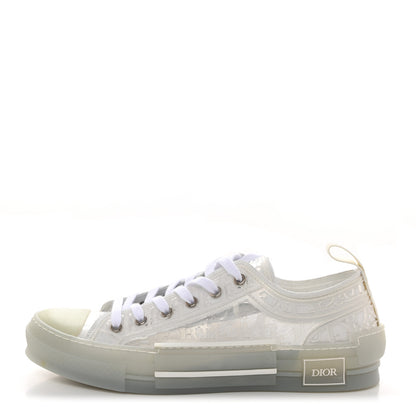 Christian Dior PVC Oblique Embossed Mens B23 Low Top Sneakers 42 White 1 of 10