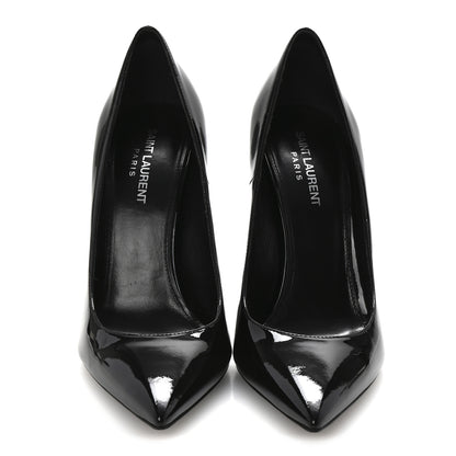 Saint Laurent Patent Opyum 110 Pumps 39 Black Silver 3 of 10