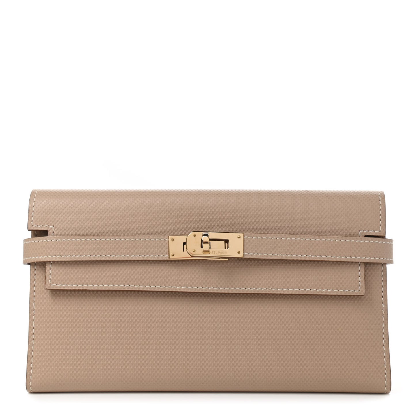 Grain d'H Kelly Longue Wallet Argile