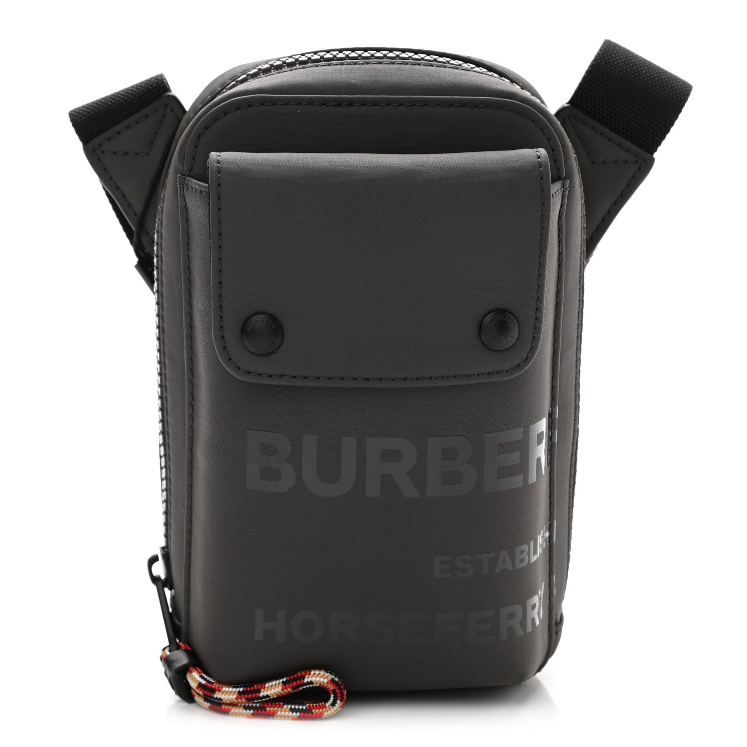 Burberry Canvas Horseferry Print Jed Crossbody Bag Grey 1 of 10
