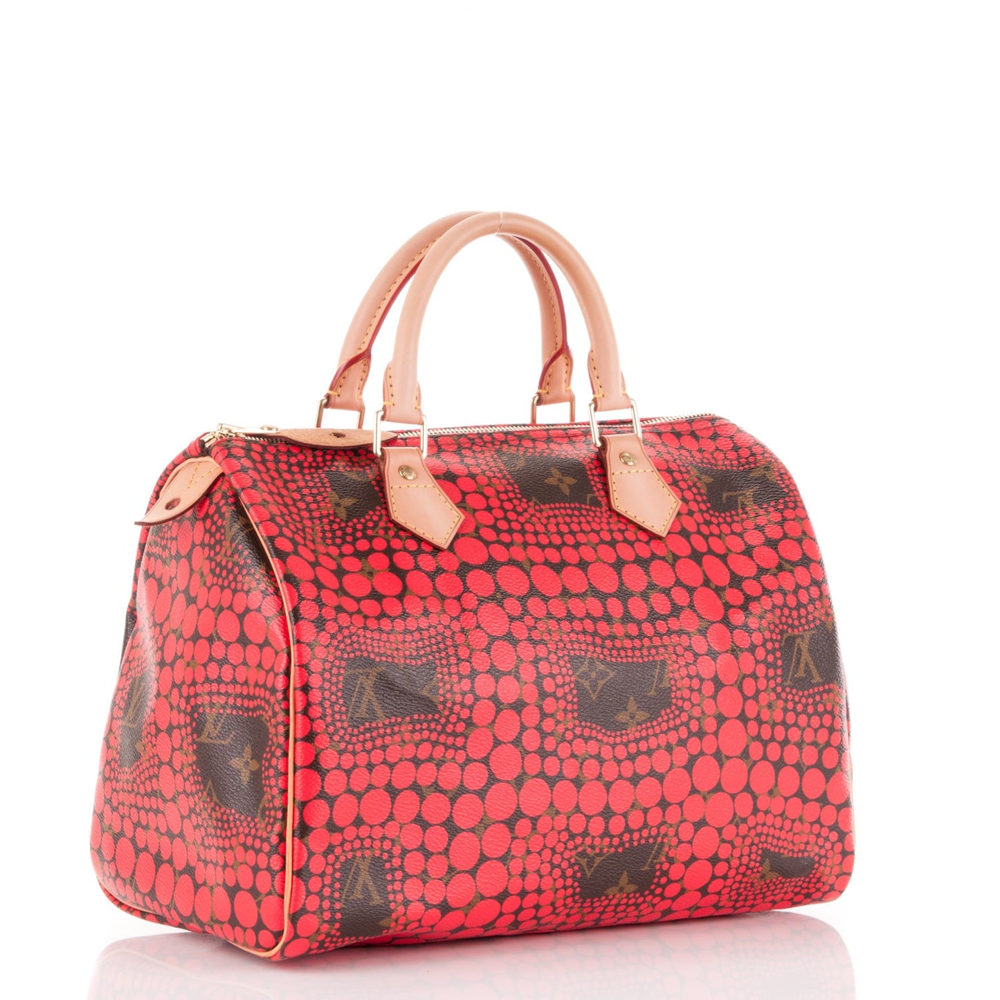 Monogram Kusama Town Speedy 30 Red