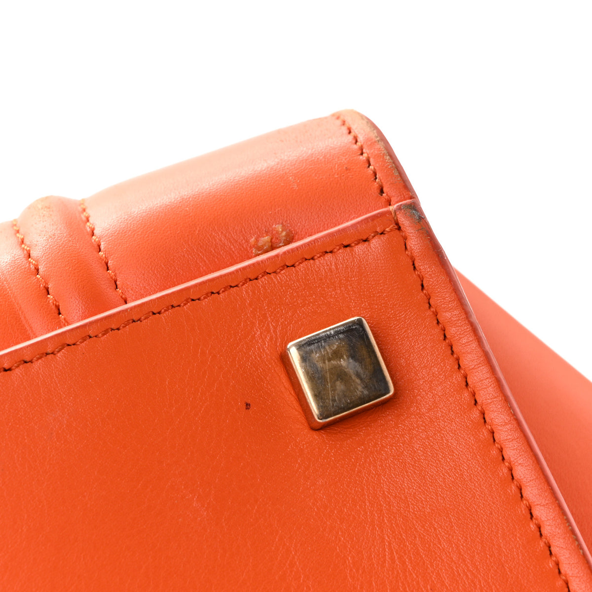 Supple Calfskin Medium Phantom Luggage Orange